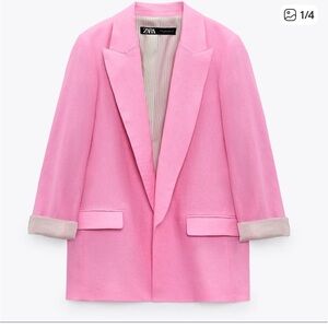 Zara Linen Blazer Size Small